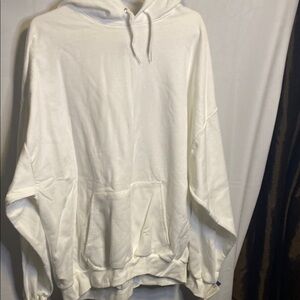 Hanes White Oversized Sweatshirt Hoodie